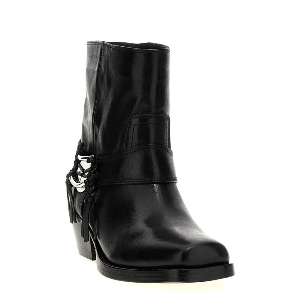 Isabel Marant Black Cowhide Chelsea Women's Boots - Picture 2 of 4